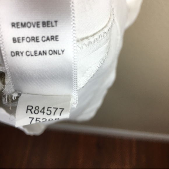 Spense Mixed Media Striped Beige Cream Knee Length Sleeveless Dress Size 12 - Picture 11 of 12